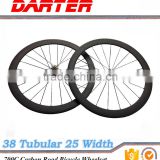 Factory direct price 700C 25mm wide 20-24H carbon bicycle wheels tubuless
