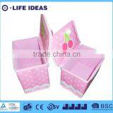 Lovely Cherry Design With Spots Printing Storage Box Pink thumbnail-1