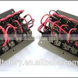 5 GANG LED Waterproof Rorcker Switches Aluminum Panel With Digital Voltmeter thumbnail-4