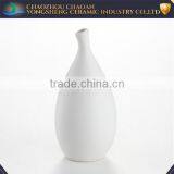 White Wedding Home Decoration Ceramic Narrow Neck Vase thumbnail-1