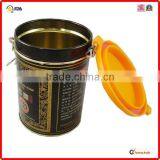 SGS Testing Printing Metal Round Coffee Tin Can for Packaging