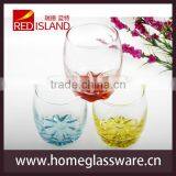 Colorful Egg Cup Glass Drinking Glasses Water Tumblers thumbnail-1