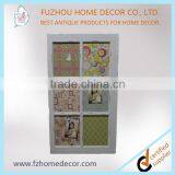 Antique Wooden Multi Photo Frame With Magnet Cork thumbnail-1