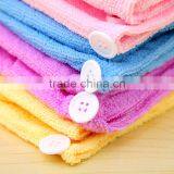 Q042 Fiber Dry Hair Cap Thickening Buckle Shower Cap Hair Quick Dry Towel thumbnail-2