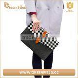 Beige Wool Felt Clutch Bag, Elegant Felt Clutch for Woman thumbnail-6