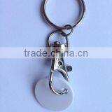 Promotional Plastic Trolley Coin Keychain/Shopping Cart Coin Key Holder thumbnail-2