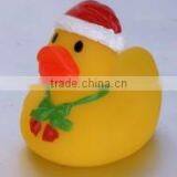 Custom Logo Christmas Baby Gift PVC Floating Bath Duck