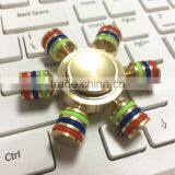 New Arrival OEM LED Metal Spinning Toys Alloy Hand Spinner Toys Fidget Spinner thumbnail-4