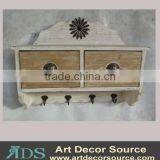 Nice-looking Wood Wall Mini Cabinet With Hooks thumbnail-1