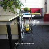 Handicraft Home Garden Decor Display Retro Shelf Metal Planter Holder Planter Style Wrought Iron Flower Pot Stands thumbnail-3