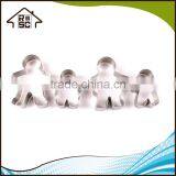 NBRSC Gingerbread Family Cookie Cutters Set of 4 Man Baking Pastry Cake Cookies Cutter thumbnail-4
