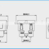 AC Power Outlet European Chassis Plug Socket E-08 European Snap-in Socket thumbnail-2