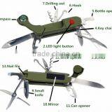 Multifunction Outdoor Pocket Survival Tool With Knife &LED &Compass thumbnail-6