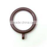 Plastic Curtain Rod Ring Small - Large Pole Loop Hook Rail Dark Brown thumbnail-1