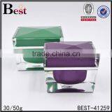 Square Acrylic Cosmetic Jar 50 ml Crystal Acrylic Jar for Face Cream thumbnail-6