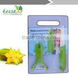 A Three-piece Ceramic Tools Ceramic Paring Knife Cutting Board Set Zirconia Ceramic Knives thumbnail-2