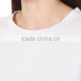 Wholesale Women Round Neck Cotton and Linen-blend T-shirt(DQE0090T) thumbnail-4