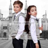 Stylish V-neck Sleeveless Beautiful Knitted Korean High School Uniforms thumbnail-2