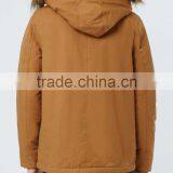 Men Short Faux Fur Hoody Winter Warm Parka thumbnail-3