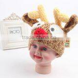 Handmade Cotton Winter Deer Animal Baby Hat And Cap Crochet Hat thumbnail-2