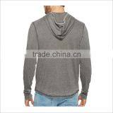 Guangzhou Wholesale OEM Hoodie Pullover V Neck Two Button New Design Plain Hoodies thumbnail-6