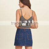 Fashion Sexy Stripe Condole Top Suitable for Women thumbnail-4