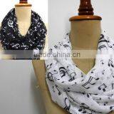 Cat Scarf Scarves Cat Infinity Scarf Chiffon Scarf Black Cat Print Shawl Gift Cat Print Shawl Gift Wrap Super Soft thumbnail-5