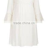 Summer Chic Lace Hemmed Hot Selling Cold Shoulder Dresses for Pregnant Women thumbnail-6