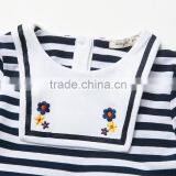 Long Sleeve Stripe Tulle Girls Skirt Wholesale Baby Dress thumbnail-4