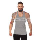 Shandao OEM Custom Logo Plain Design Sleeveless Slim Fit Men Gym Wear Fitness thumbnail-2