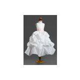 Ball Gown Scoop Neck Sleeveless Tea-length Flower Girl Dresses thumbnail-2