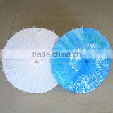 Asian Style Elegant Mini Handcrafted Wooden White Paper Umbrella thumbnail-3