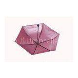 Red Sunshade UV Parasol Umbrella Custom Manual Open With 20 Inch