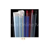 personalized PC or PMMA Pipe , Plastic Rectangular clear plastic tube
