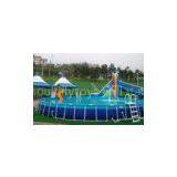 OEM Small Metal Frame Pools For Family Yard , Blowing Up Inflatable Pools