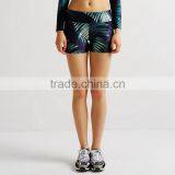 Green Leaf Print Play Up Sport Yoga Pants thumbnail-1