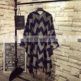 New Tassel Chevron Pashmina Poncho Wholesale thumbnail-2