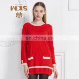 High Quality Luxurious Fashion Lady Knitted Long Sleeve Cashmere Cardigan