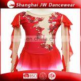 Long Sleeve Custume Ice Skating Dance Dresses thumbnail-1
