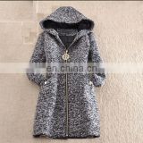 J0770 Womens Winter Warm Hooded Coat Female Slim Ladies Coat Jacket
