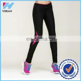 Yihao new fashion wholesale custom sports leggings for women contrast color patchwork ladies fitness basketball gym leggings