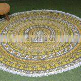 72 Inches Fancy Round Wedding Table Decoration Table Cover thumbnail-2