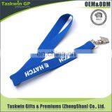 New Arrival Custom Cheap Printed Polyester Blue Lanyards no Minimum Order thumbnail-3