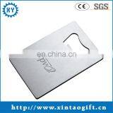 Silver plating business card opener with printing logo