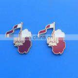 Custom Qatar National Flag Lapel Pin Badge for National Day Gifts thumbnail-1