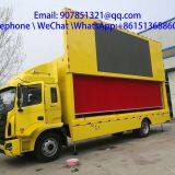 7.6 m outdoor hydraulic stage led advertising truck