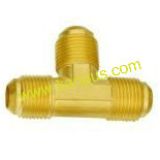 Brass flare tee, brass fitting, ACR parts