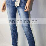 DiZNEW 2019 OEM ODM Wholesale Custom USA Women's Jeans Pants Crush Jeans thumbnail-3