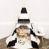 Kids Play Tent Canvas Play Teepee Tent for Kids 100% Cotton Outdoor & Indoor Children Tent thumbnail-2