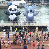 Outdoor Inflatable Panda Model With LED Light , Inflatable Panda Cartoon Character For Attracting People ,Advertising thumbnail-3